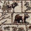 Flash Furniture Vale Collection Wildlife Area Rug – Rustic Brown Nature Inspired Olefin Rug – 2′ x 7′ Area Rug – Jute Backing – Entryway, Living Room, Bedroom(Brown)