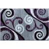 Flash Furniture Valli Collection Area Rug – High Pile Purple Olefin Rug – 2′ x 7′ Area Rug – Jute Backing – Hallway, Entryway, Bedroom, Living Room(Purple)