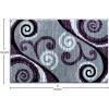 Flash Furniture Valli Collection Area Rug – High Pile Purple Olefin Rug – 2′ x 7′ Area Rug – Jute Backing – Hallway, Entryway, Bedroom, Living Room(Purple)