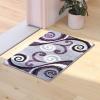 Flash Furniture Valli Collection Area Rug – High Pile Purple Olefin Rug – 2′ x 7′ Area Rug – Jute Backing – Hallway, Entryway, Bedroom, Living Room(Purple)