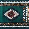 Flash Furniture Ventana Collection Southwestern Accent Rug – Low Pile Hunter Green Olefin Rug – 2×7 Area Rug – Jute Backing – Hallway, Entryway, Bedroom, Living Room(Hunter Green)
