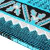Flash Furniture Ventana Collection Southwestern Accent Rug – Low Pile Hunter Green Olefin Rug – 2×7 Area Rug – Jute Backing – Hallway, Entryway, Bedroom, Living Room(Turquoise)