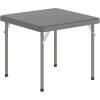 Flash Furniture Paige 24×24 Kids Folding Table with Locking Legs, Commercial Grade Table Recommended for Ages 2-4 in Granite White(Granite Gray)