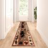 Flash Furniture Vassa Collection Nature Themed Olefin Area Rug – Mother Bear & Cubs – 2′ x 3′ – Jute Backing – Entryway, Living Room, Bedroom(2′ x 7’4″ (Rectangular))