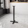 Flash Furniture 22” x 22” Restaurant Table X-Base with 3” Dia. Bar Height Column