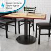 Flash Furniture 24” Round Restaurant Table Base with 4” Dia. Table Height Column