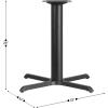 Flash Furniture 33” x 33” Restaurant Table X-Base with 4” Dia. Table Height Column