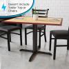 Flash Furniture 33” x 33” Restaurant Table X-Base with 4” Dia. Table Height Column