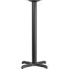 Flash Furniture 22” x 22” Restaurant Table X-Base with 3” Dia. Bar Height Column