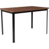 Flash Furniture Avalon 30″ x 45.75″ Rectangular Dining Table in Coffee Wood Finish