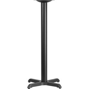 Flash Furniture 22” x 22” Restaurant Table X-Base with 3” Dia. Bar Height Column