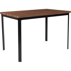 Flash Furniture Avalon 30″ x 45.75″ Rectangular Dining Table in Coffee Wood Finish