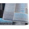 Flash Furniture Elio Collection Color Blocked Pattern Area Rug – High Pile Blue Olefin Rug – 8′ x 10′ Area Rug – Jute Backing – Hallway, Entryway, Bedroom(Blue)