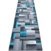Flash Furniture Elio Collection Color Blocked Pattern Area Rug – High Pile Blue Olefin Rug – 8′ x 10′ Area Rug – Jute Backing – Hallway, Entryway, Bedroom(Turquoise)