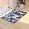Flash Furniture Elio Collection Color Blocked Pattern Area Rug – High Pile Blue Olefin Rug – 8′ x 10′ Area Rug – Jute Backing – Hallway, Entryway, Bedroom(Blue)