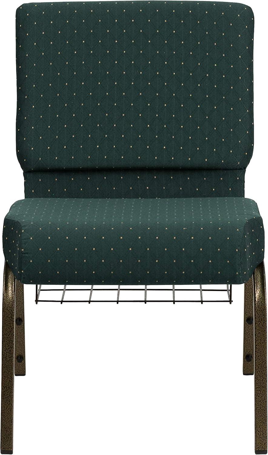image:imageFlash Furniture 4 Pack HERCULES Series 21W Church Chair in Dark Gray Fabric with Book Rack Silver Vein FrameMulti Color