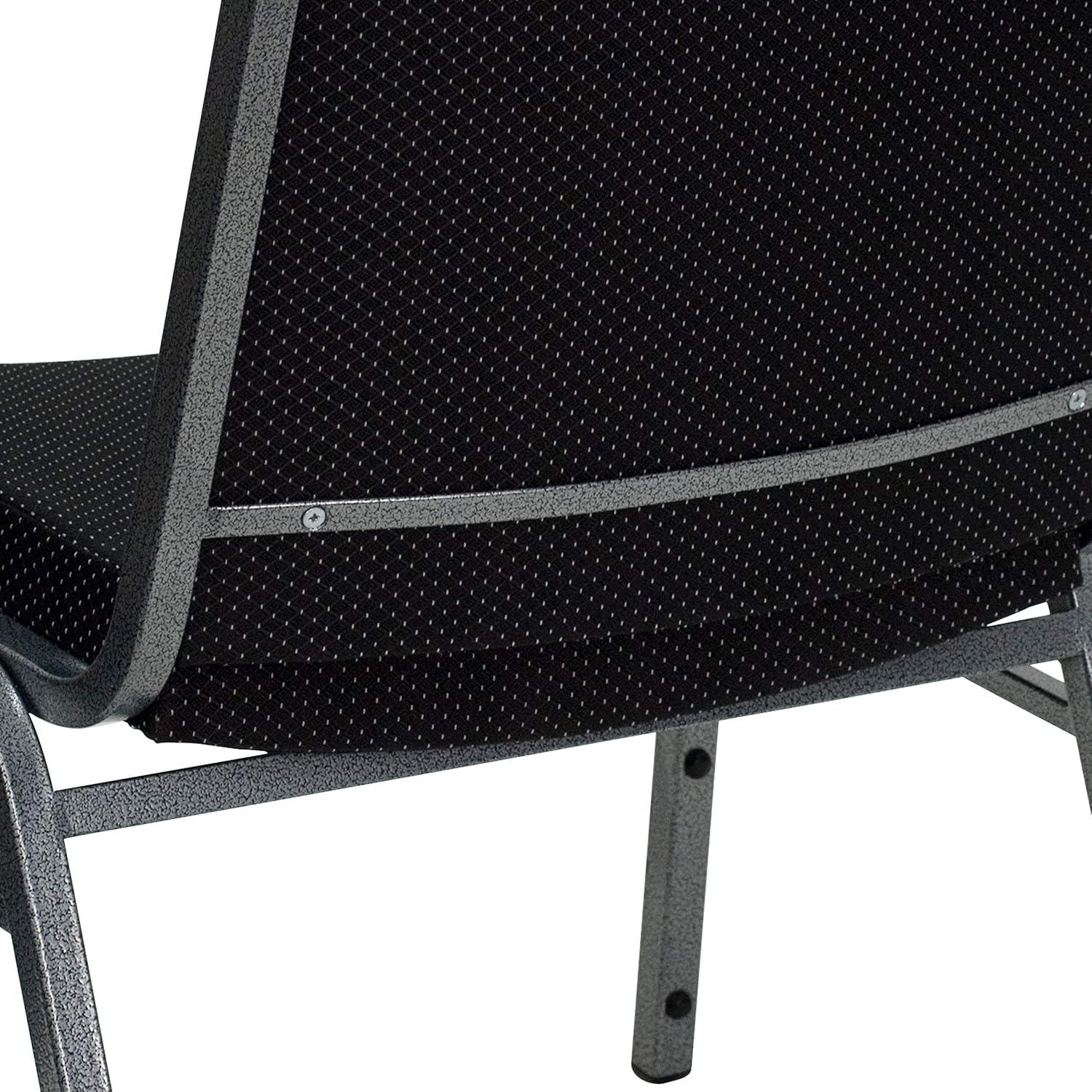 image:imageFlash Furniture 4 Pk HERCULES Series Big amp Tall 1000 lb Rated Black Fabric Stack Chair