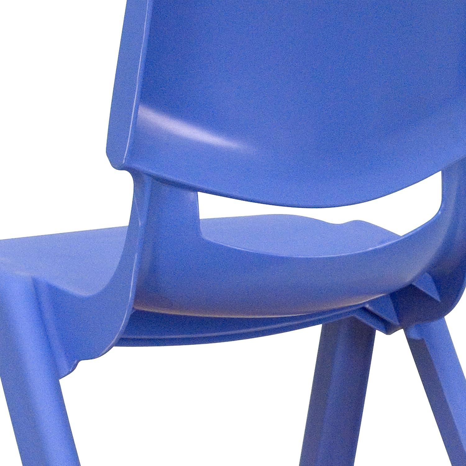 image:imageFlash Furniture Whitney 8 Pack Green Plastic Stackable School Chair with 12 Seat HeightBlue