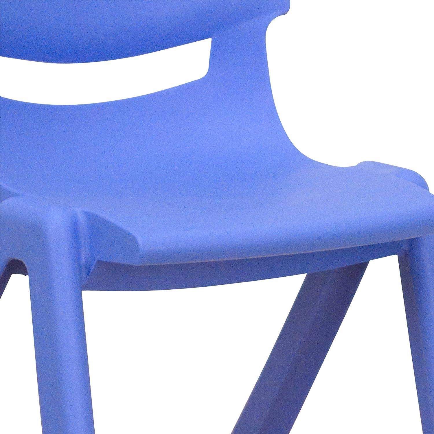 image:imageFlash Furniture Whitney 8 Pack Green Plastic Stackable School Chair with 12 Seat HeightBlue