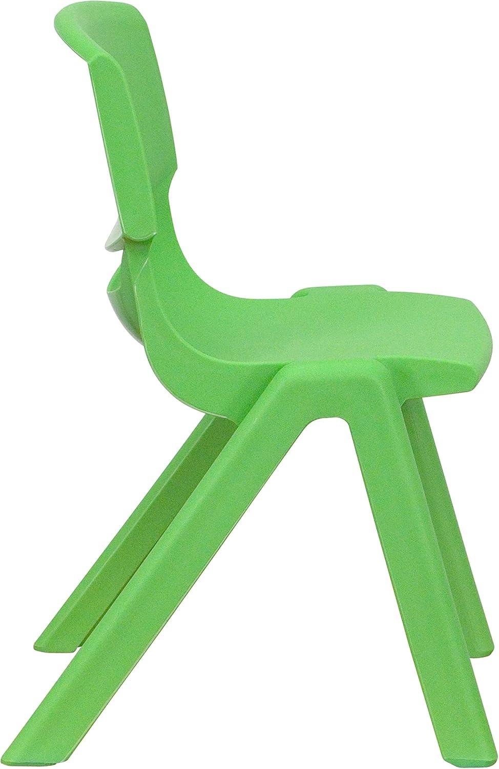 image:imageFlash Furniture Whitney 8 Pack Green Plastic Stackable School Chair with 12 Seat HeightGreen