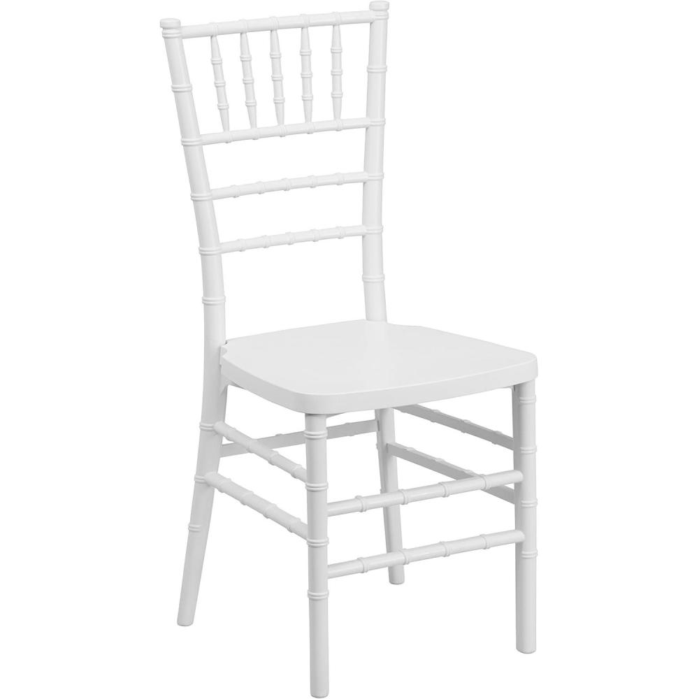 image:imageFlash Furniture HERCULES PREMIUM Series Matte White Resin Stacking Chiavari Chair