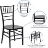 Flash Furniture 2 Pack HERCULES PREMIUM Series Black Resin Stacking Chiavari Chair(1)