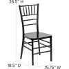 Flash Furniture 2 Pack HERCULES PREMIUM Series Black Resin Stacking Chiavari Chair(1)