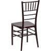 Flash Furniture 2 Pack HERCULES PREMIUM Series Mahogany Resin Stacking Chiavari Chair(1)