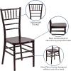 Flash Furniture 2 Pack HERCULES PREMIUM Series Mahogany Resin Stacking Chiavari Chair(1)