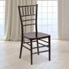 Flash Furniture 2 Pack HERCULES PREMIUM Series Mahogany Resin Stacking Chiavari Chair(1)