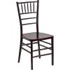 Flash Furniture 2 Pack HERCULES PREMIUM Series Mahogany Resin Stacking Chiavari Chair(2)
