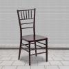 Flash Furniture 2 Pack HERCULES PREMIUM Series Mahogany Resin Stacking Chiavari Chair(2)