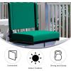Flash Furniture Grandstand Portable Stadium Seats for Bleachers or Benches, Folding Padded Stadium Chairs with Handle, Pack of 2, 500 lb. Weight Capacity, Blue(Hunter Green)