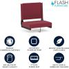 Flash Furniture Grandstand Portable Stadium Seats for Bleachers or Benches, Folding Padded Stadium Chairs with Handle, Pack of 2, 500 lb. Weight Capacity, Blue(Maroon)
