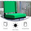 Flash Furniture Grandstand Portable Stadium Seats for Bleachers or Benches, Folding Padded Stadium Chairs with Handle, Pack of 2, 500 lb. Weight Capacity, Blue(Bright Green)