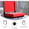 Flash Furniture Grandstand Portable Stadium Seats for Bleachers or Benches, Folding Padded Stadium Chairs with Handle, Pack of 2, 500 lb. Weight Capacity, Blue(Red)