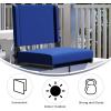 Flash Furniture Grandstand Portable Stadium Seats for Bleachers or Benches, Folding Padded Stadium Chairs with Handle, Pack of 2, 500 lb. Weight Capacity, Blue(Blue)