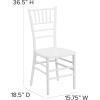 Flash Furniture HERCULES PREMIUM Series Matte White Resin Stacking Chiavari Chair
