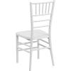 Flash Furniture HERCULES PREMIUM Series Matte White Resin Stacking Chiavari Chair