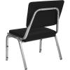 Flash Furniture HERCULES Series 1000 lb. Rated Black Antimicrobial Fabric Bariatric Medical Reception Chair with 3/4 Panel Back(Black Fabric)