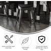 Flash Furniture Kai Commercial Grade Indoor-Outdoor Bar Height Stool – Silver Metal Frame – Gray Poly Resin Seat – 30″ High – Backless(Black/Black)