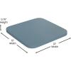 Flash Furniture Kai Commercial Grade Indoor-Outdoor Bar Height Stool – Silver Metal Frame – Gray Poly Resin Seat – 30″ High – Backless(Blue/Teal-blue)