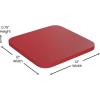 Flash Furniture Kai Commercial Grade Indoor-Outdoor Bar Height Stool – Silver Metal Frame – Gray Poly Resin Seat – 30″ High – Backless(Red/Red)