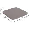 Flash Furniture Kai Commercial Grade Indoor-Outdoor Bar Height Stool – Silver Metal Frame – Gray Poly Resin Seat – 30″ High – Backless(White/Gray)