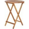 Flash Furniture Martindale Indoor/Outdoor Folding Acacia Wood Bistro Chairs – Natural Finish – X Base Frame – Slatted Back and Seat – For Porch, Patio, or Sunroom(3 Piece Folding Set)