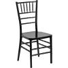 Flash Furniture 2 Pack HERCULES PREMIUM Series Black Resin Stacking Chiavari Chair(1)