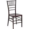 Flash Furniture 2 Pack HERCULES PREMIUM Series Mahogany Resin Stacking Chiavari Chair(1)