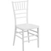 Flash Furniture HERCULES PREMIUM Series Matte White Resin Stacking Chiavari Chair