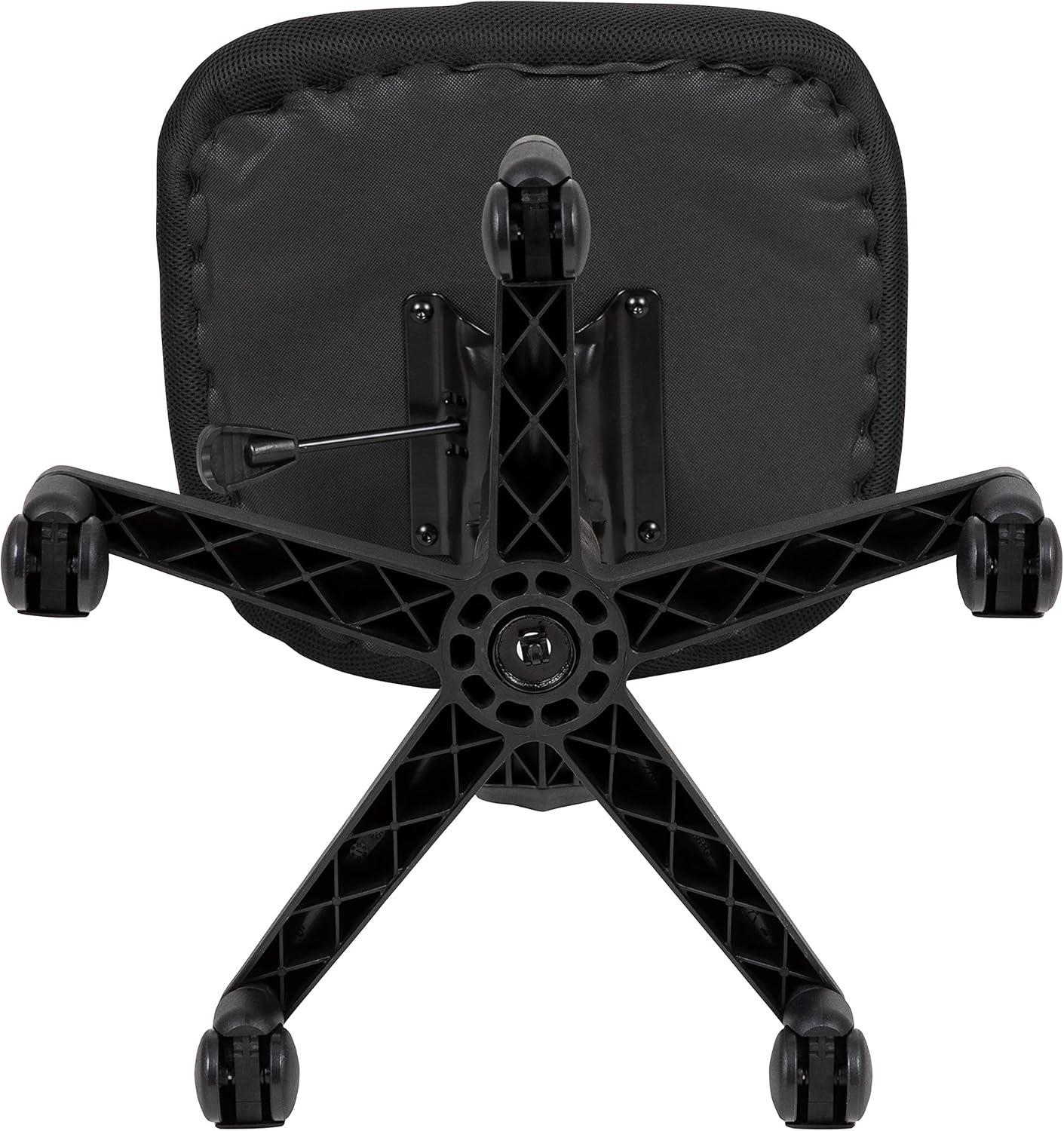 image:imageFlash Furniture Flash Fundamentals MidBack Swivel Task Office Chair with Pivot Back HeightAdjustable Ergonomic Mesh Office Desk Chair BlackBlack