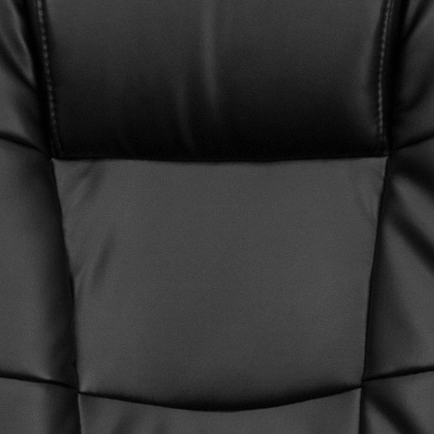 image:imageFlash Furniture Jessica High Back Black LeatherSoft Executive Swivel Office Chair with ArmsBlack Leathersoft